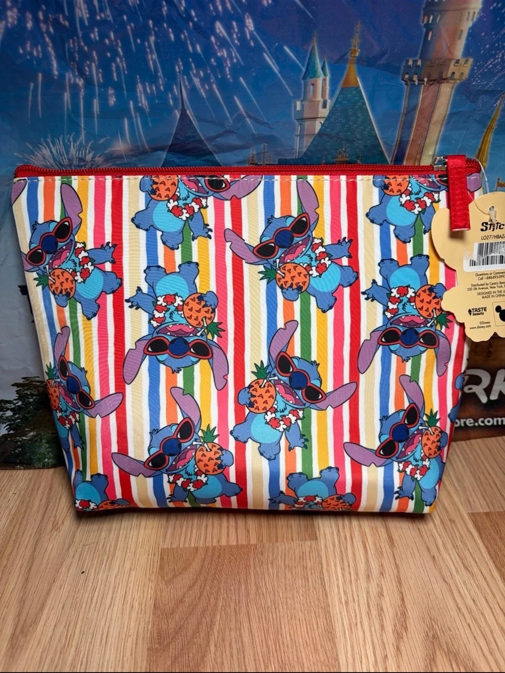 Disney Lilo and Stitch Stitch Cosmetic Travel Makeup Bag New with Tags